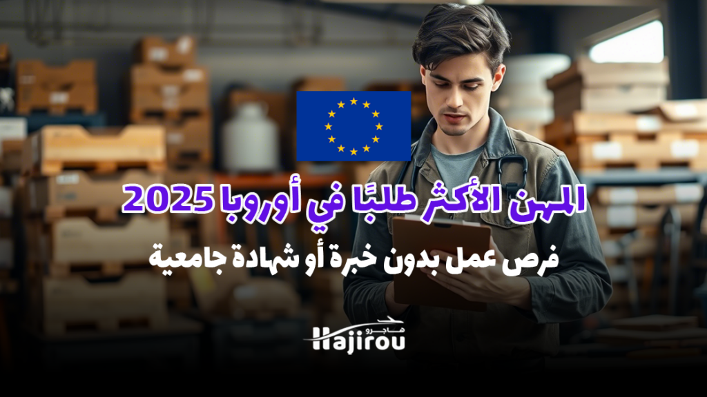 المهن الأكثر طلبًا بأوروبا 2025: فرص عمل بدون خبرة أو شهادة جامعية