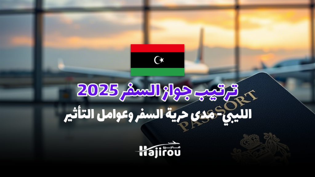 ترتيب جواز السفر الليبي 2025: مدى حرية السفر وعوامل التأثير