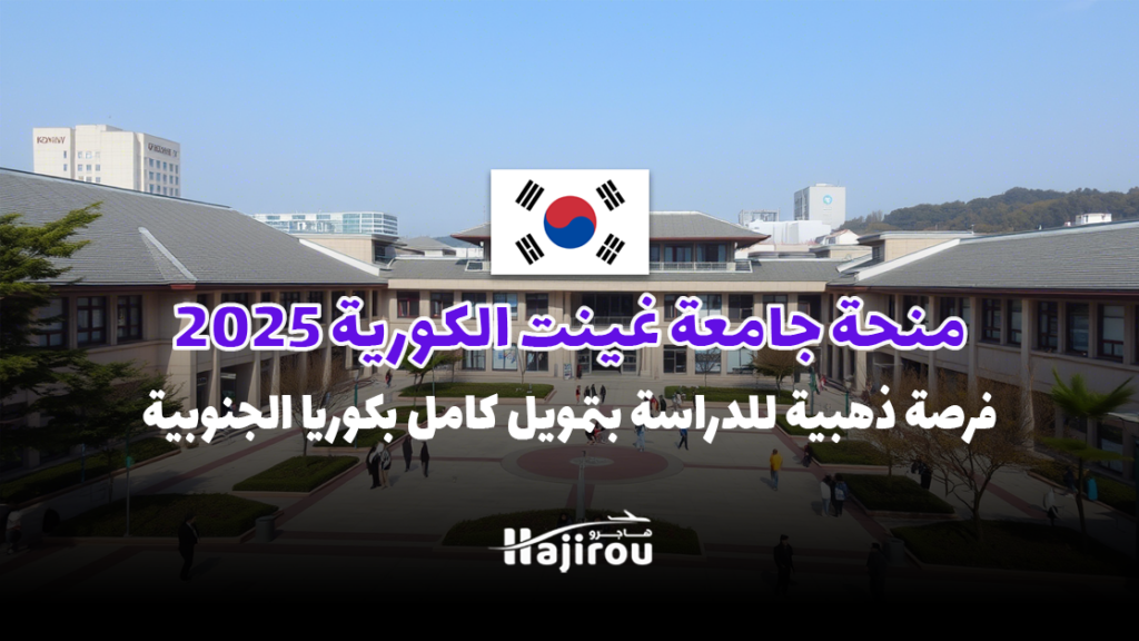 منحة جامعة غينت الكورية 2025: فرصة ذهبية للدراسة بتمويل كامل في كوريا الجنوبية