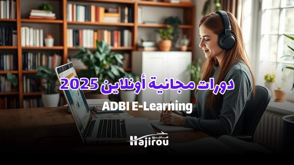 دورات مجانية أونلاين 2025: دورات تكوينية أدبية وأكثر من منصة ADBI E-Learning