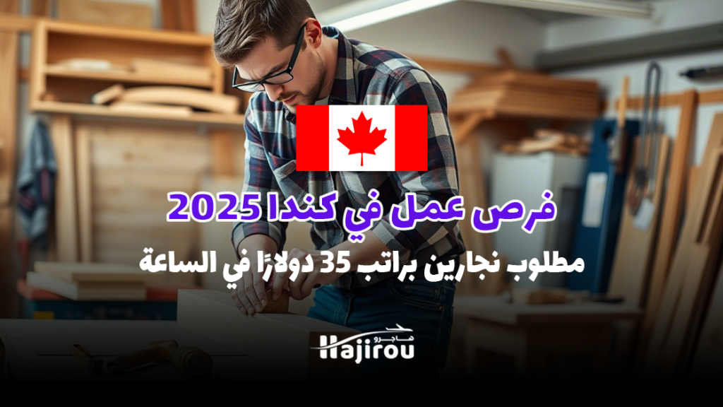 فرص عمل في كندا 2025: مطلوب نجارين براتب 35 دولارًا في الساعة